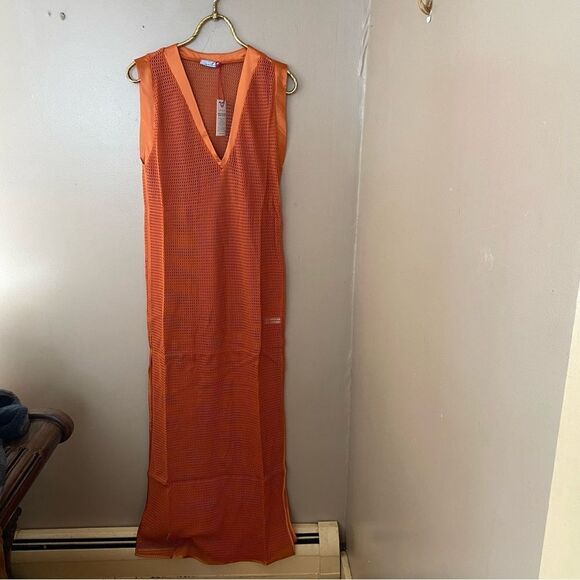 NWT My Beachy Side Camelia Maxi Cover Up mesh caftan dress swim Sz M - Picture 6 of 10